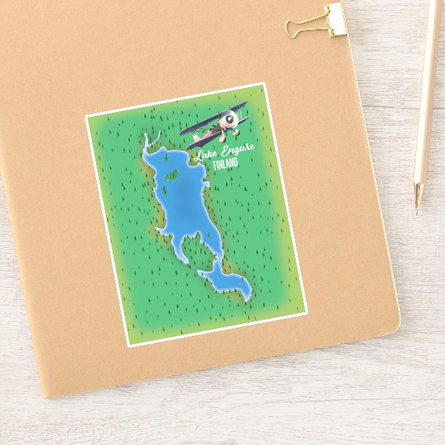Lake Engure Finland map (Notebook)
