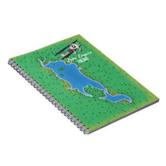 Lake Engure Finland map Notebook