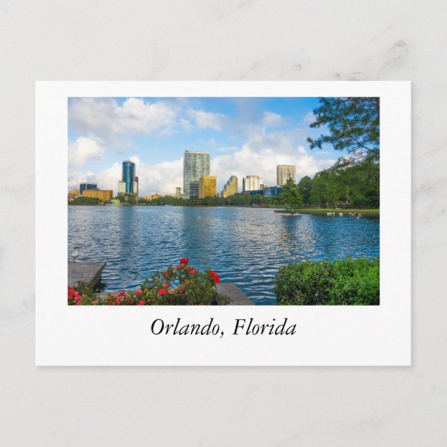 Lake Eola at Orlando Florida Postcard (Front)