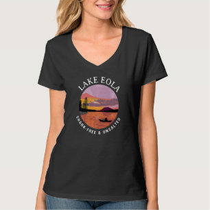 Lake Eola Shark-Free and Unsalted Kayaking Sayings T-Shirt