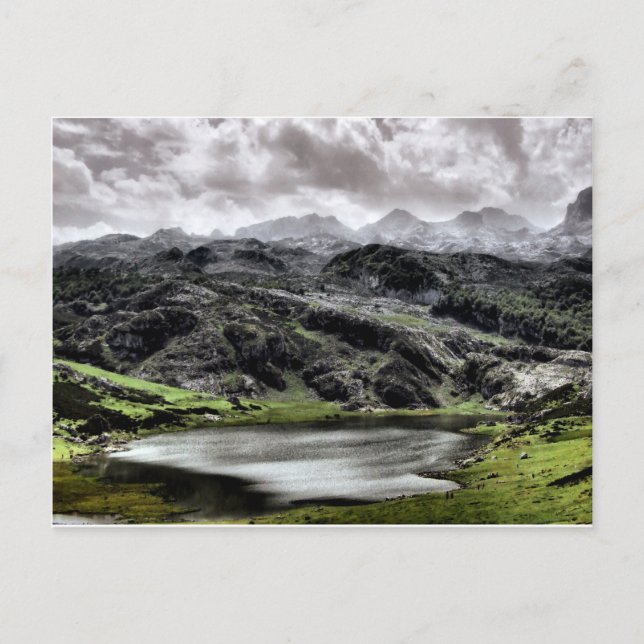Lake Ercina in Asturias, Spain Postcard (Front)