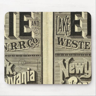 Lake Erie and Western Railroad Mouse Mat