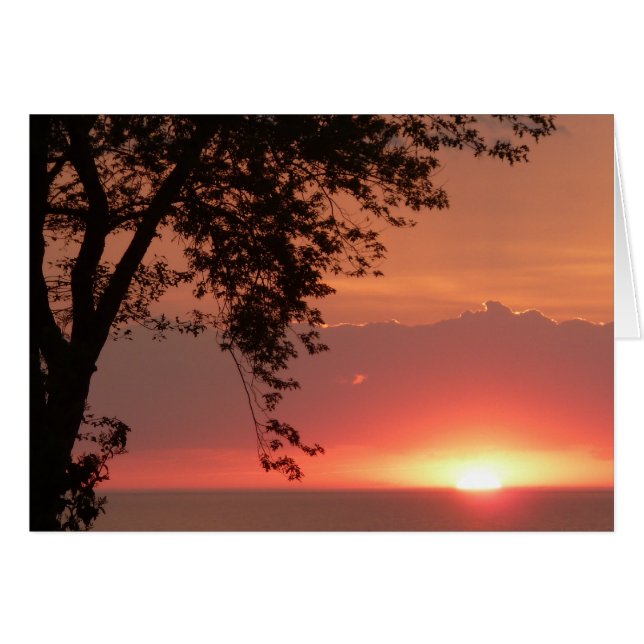 Lake Erie Brilliant Orange Sunset (Front Horizontal)