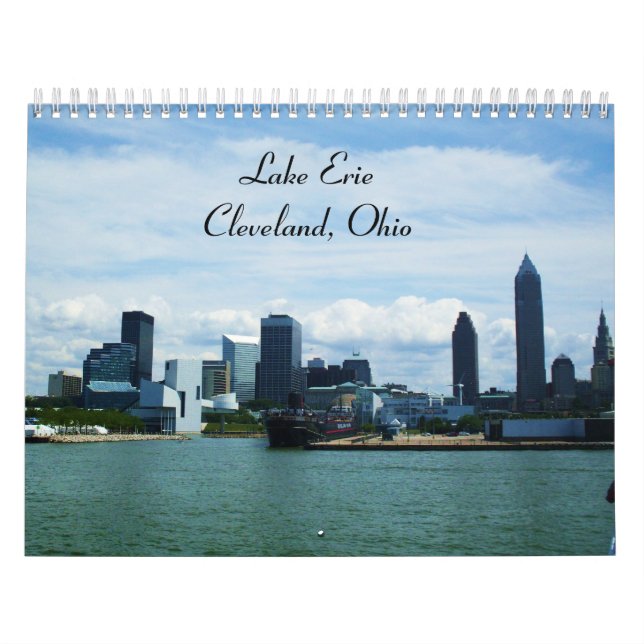 LAKE ERIE, CLEVELAND, OHIO calendar (Cover)
