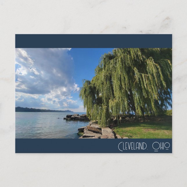 Lake Erie, Cleveland Postcard (Front)