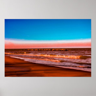 Lake Erie Horizon – Peaceful Coastal Landscape Poster