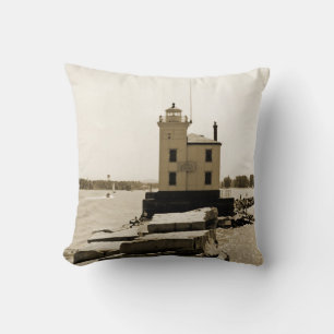 Lake Erie Lighthouse Cushion