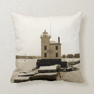 Lake Erie Lighthouse Cushion