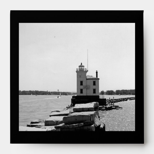 Lake Erie Lighthouse Envelope (Front)