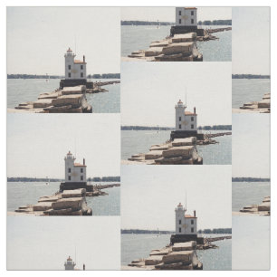 Lake Erie Lighthouse Fabric