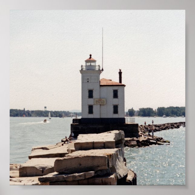 Lake Erie Lighthouse Poster (Front)
