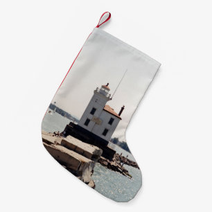 Lake Erie Lighthouse Small Christmas Stocking
