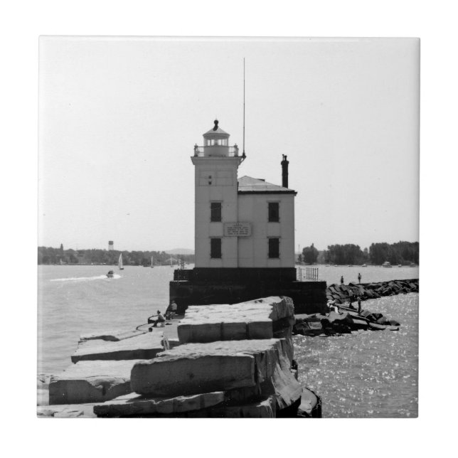 Lake Erie Lighthouse Tile (Front)