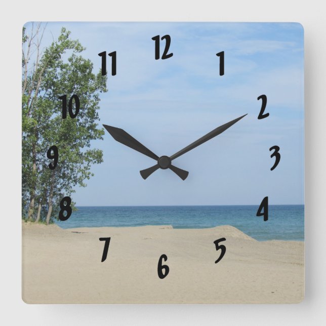 Lake Erie,PA. Square Wall Clock (Front)