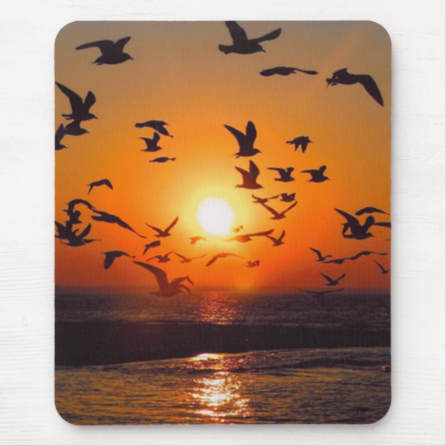 Lake Erie Sunset Mouse Mat (Front)