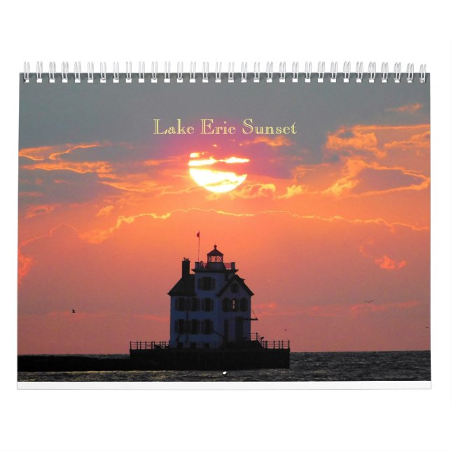 Lake Erie Sunsets Calendar (Cover)