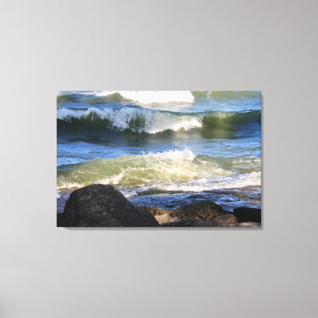 Lake Erie Surf Canvas Print (Front)