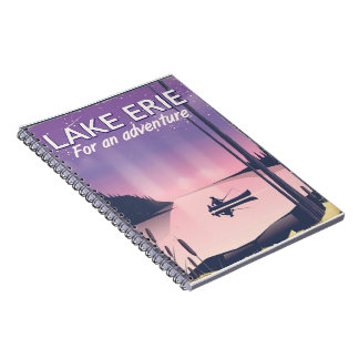 Lake Erie travel poster Notebook