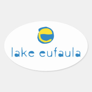 Lake Eufaula Oval Sticker