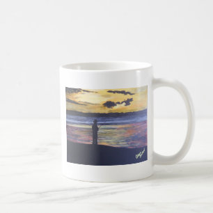 Lake fishing coffee mug