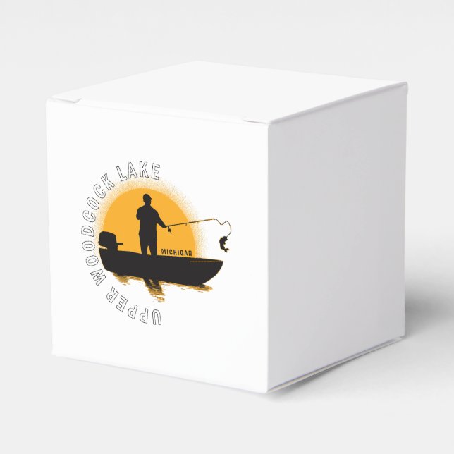  Lake Fishing Michigan Favour Box (Front Side)