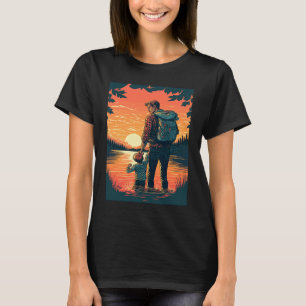 Lake Fishing Trip Father And Child Lake Adventure T-Shirt