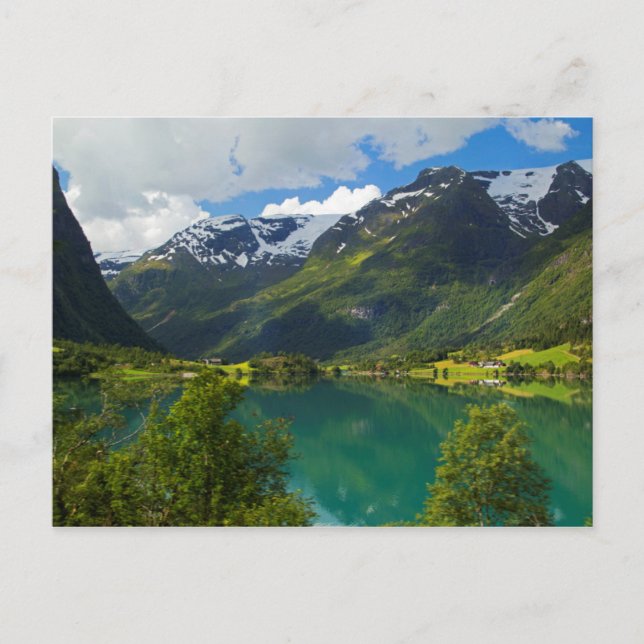Lake Floen scenic, Norway Postcard (Front)