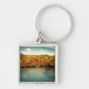Lake Forest Trees Water Safar Key Chain