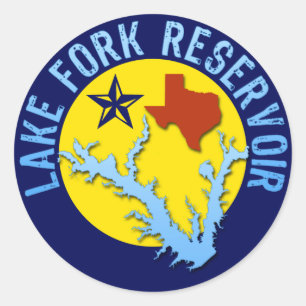 Lake Fork Reservoir, Texas Bass Fishing Classic Round Sticker