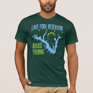 Lake Fork Reservoir, Texas Bass Fishing T-Shirt