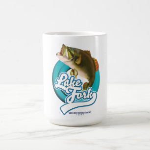 Lake Fork Texas Fishing logo. Coffee Mug
