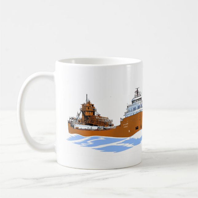 Lake Freighter Kaye E. Barker Coffee Mug (Left)