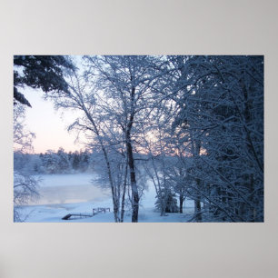 Lake Frozen in Time Poster