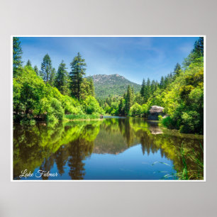Lake Fulmor Wall Art   Forest Reflection Print