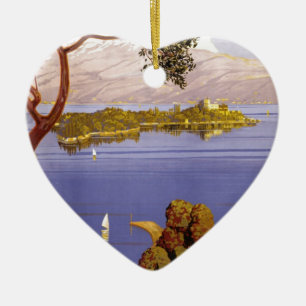 Lake Garda Ceramic Tree Decoration