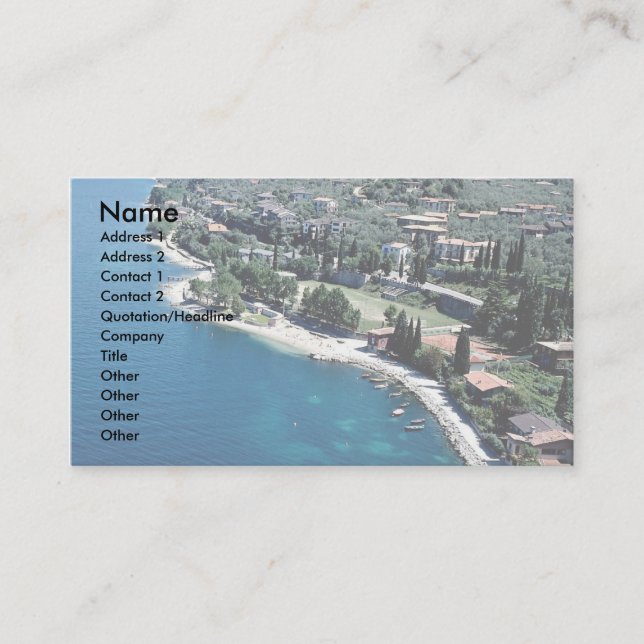 Lake Garda, Italy Business Card (Front)