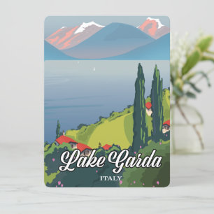 Lake Garda Italy Travel poster