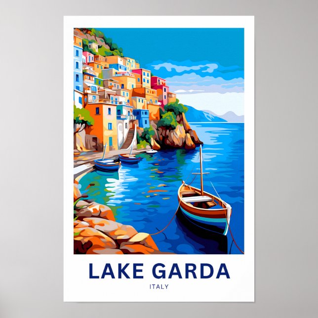 Lake Garda Italy Travel Print (Front)