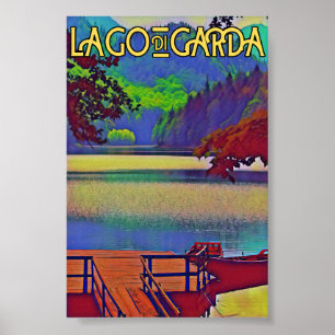 Lake garda - Lago di garda italian islands Poster