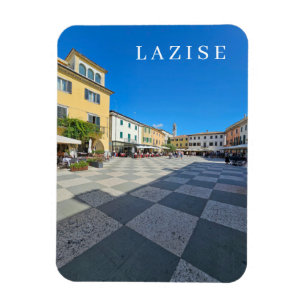Lake Garda Lazise square view fridge magnet