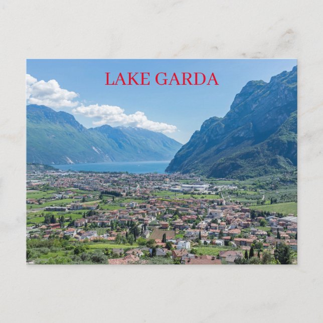 Lake Garda Riva del Garda view postcard (Front)