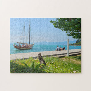 Lake Garda sailing boat view puzzle