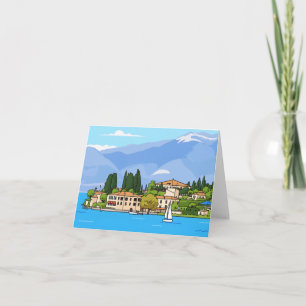 Lake Garda San Vigilio view greeting card