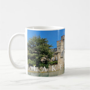 Lake Garda Sirmione castle view mug