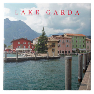 Lake Garda Torbole view ceramic tile