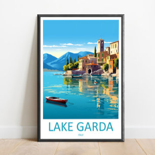 Lake Garda Travel Print Wall Art Lake Garda Wall H