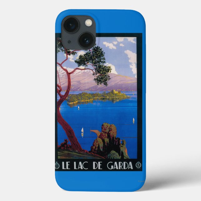 Lake Garda Travel Promotional Poster Case-Mate iPhone Case (Back)