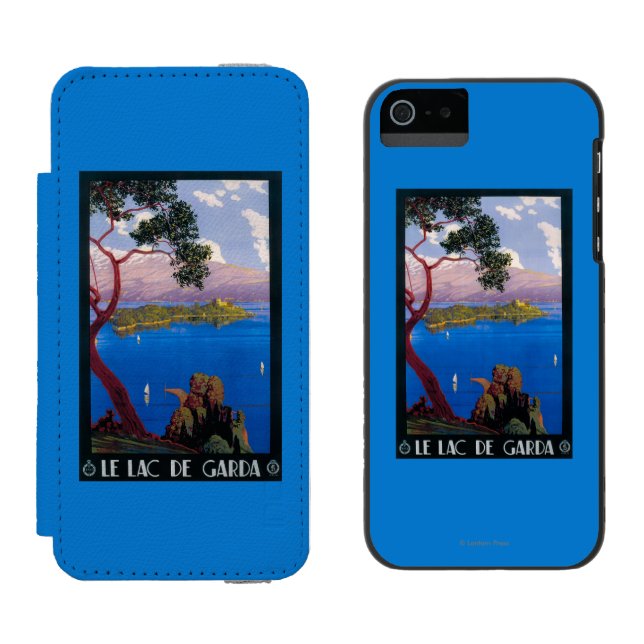 Lake Garda Travel Promotional Poster Incipio iPhone Wallet Case (Side by Side)