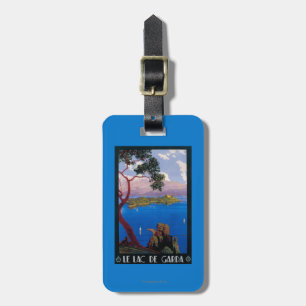 Lake Garda Travel Promotional Poster Luggage Tag