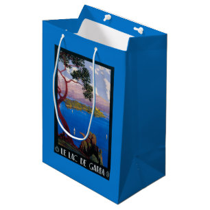 Lake Garda Travel Promotional Poster Medium Gift Bag